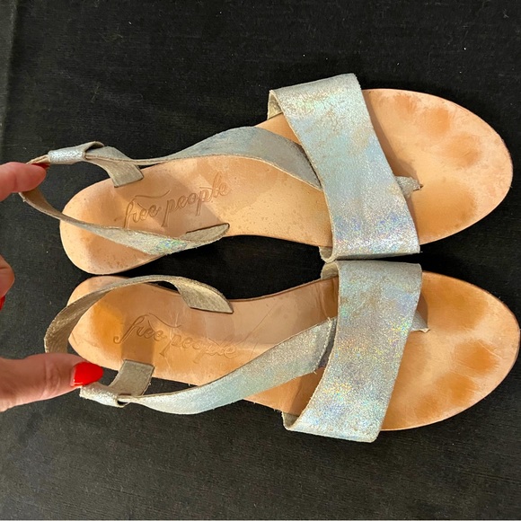 Free People Shoes - Free people chrome leather sandals